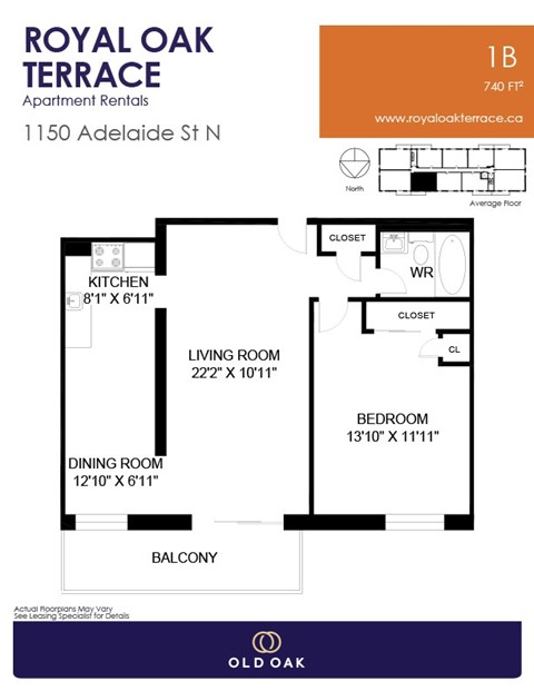 1150 Adelaide Street North 1-2 Beds Apartment, Affordable for Rent - Photo Gallery 8